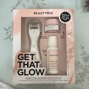 beautybio glopro facial microneedling discovery set